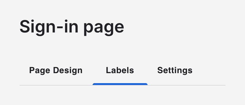 Okta — Tabs component
