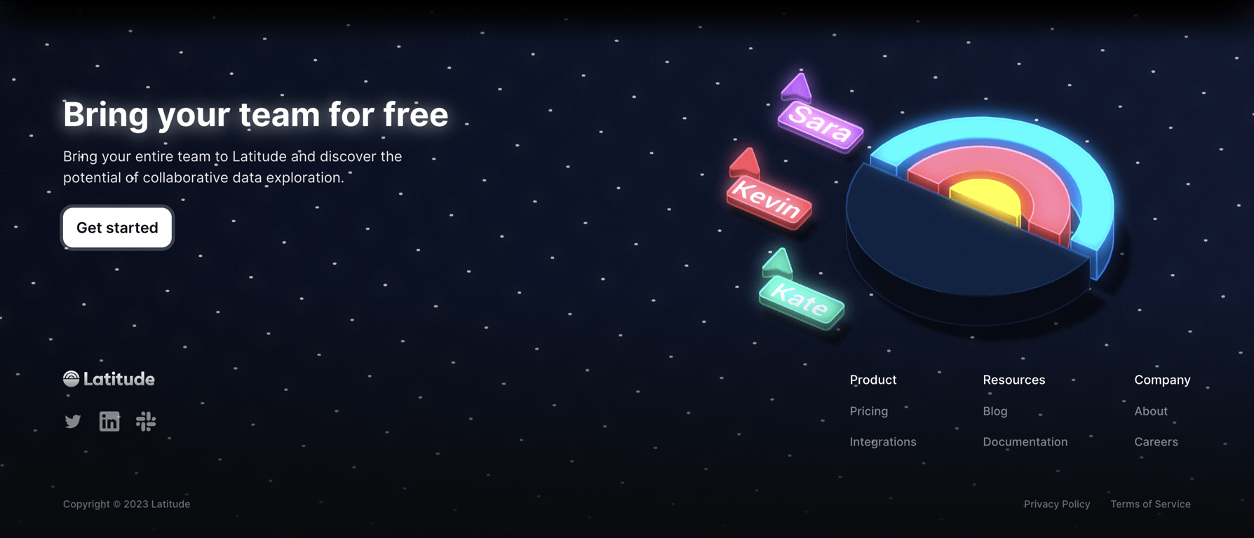 Latitude — Footer component