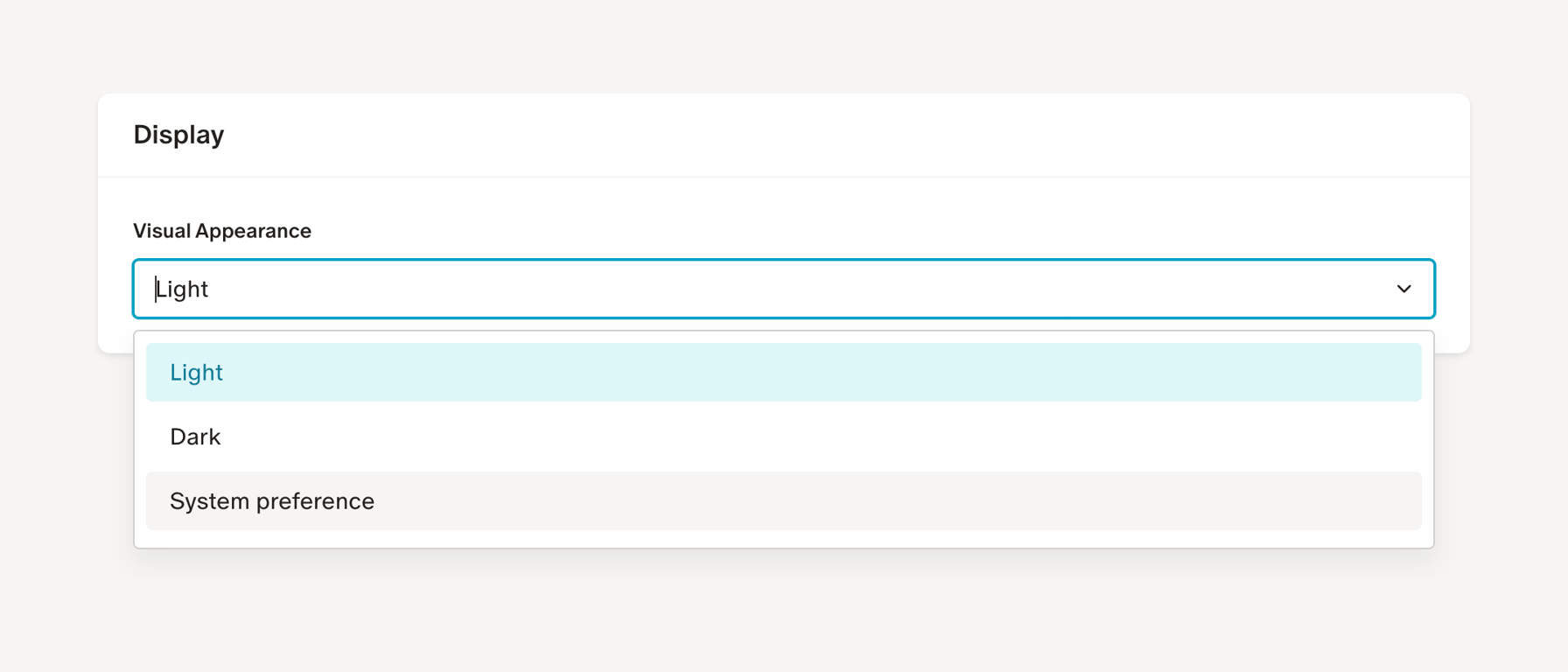 Monarch — Theme settings component