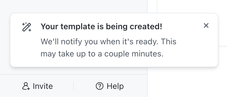 ClickUp — Notification Toast component