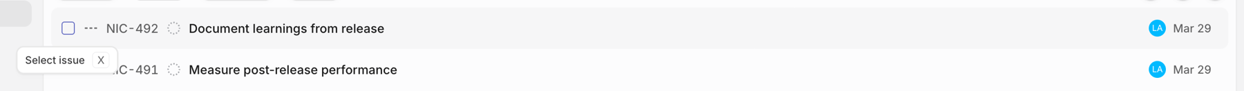 Linear — Tooltip component