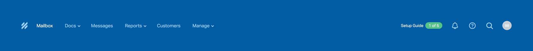 Help Scout — Horizontal navigation component