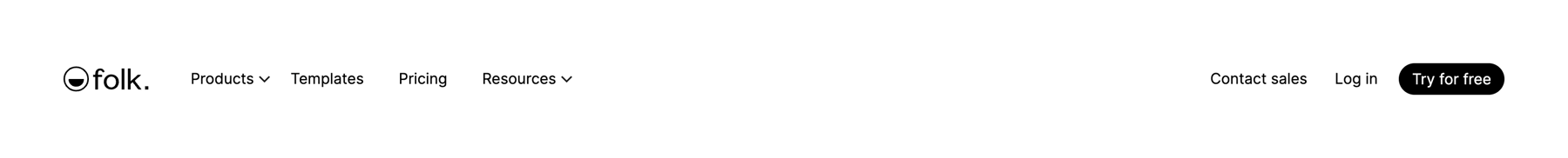 Folk — Header component