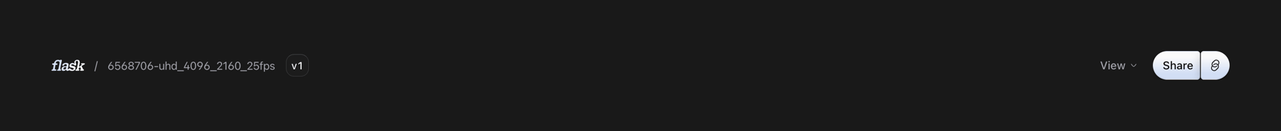 Flask — Horizontal navigation component