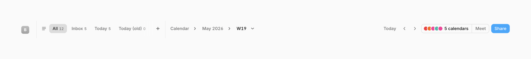 Amie — Horizontal navigation component