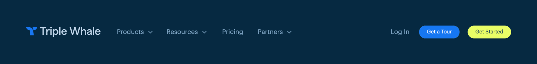 Triple Whale — Header component