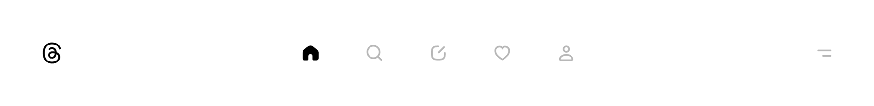 Threads — Horizontal navigation component
