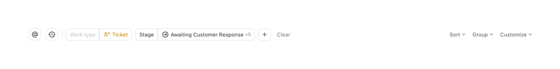 DevRev — Sorting & filtering component