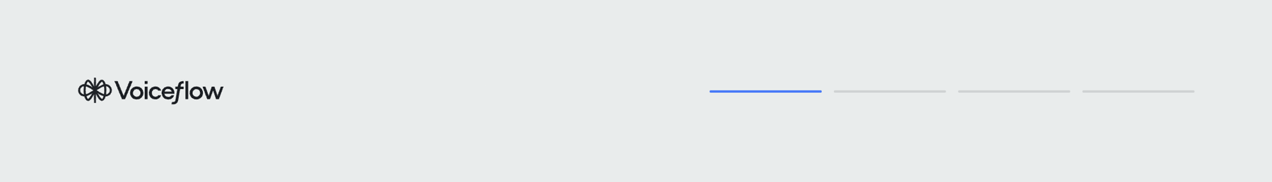 Voiceflow — Progress indicator component
