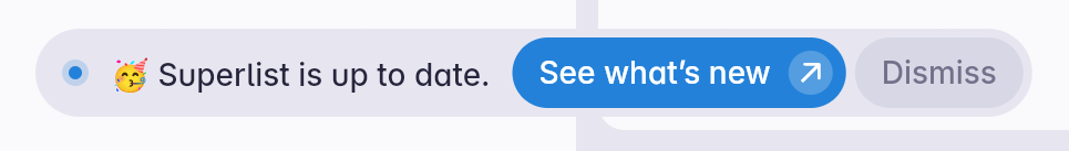 Superlist — Alert component