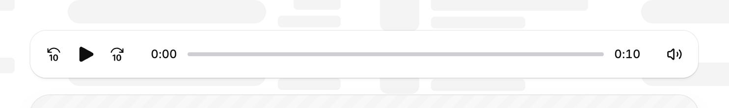 Elevenlabs — Audio player component