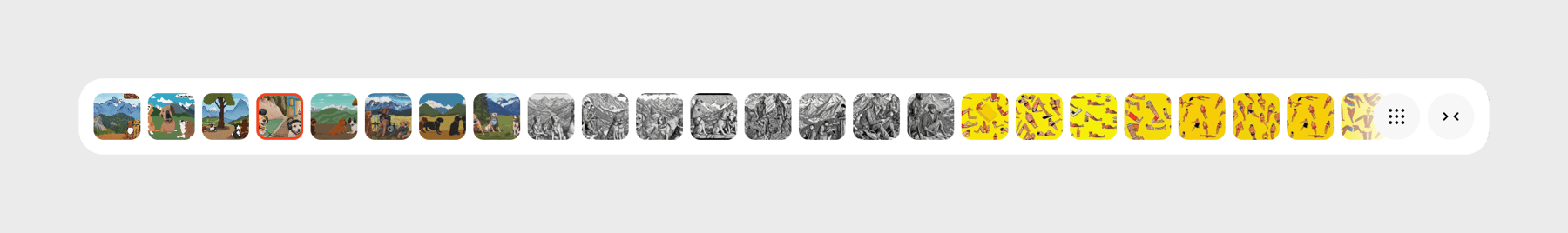 Exactly — Horizontal list component