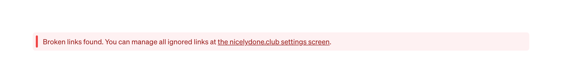 Oh Dear — Message component