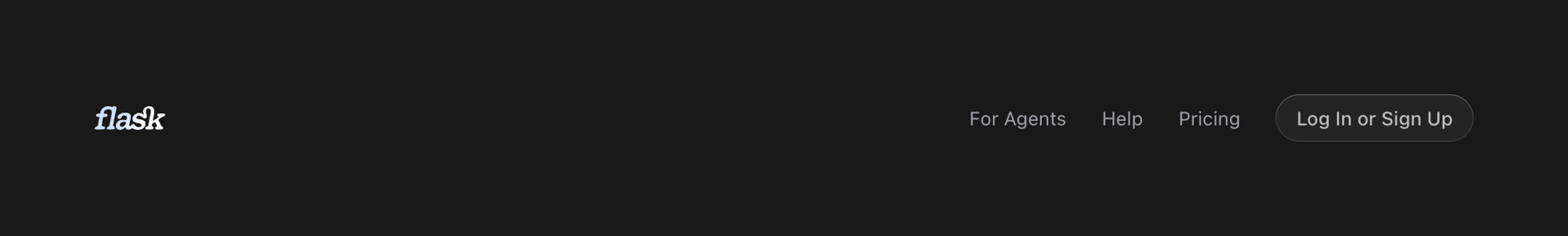 Flask — Header component