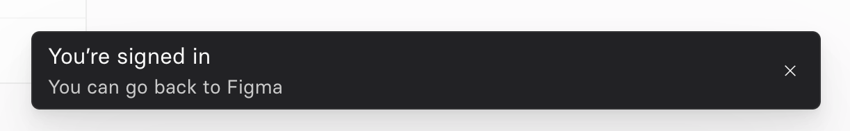 Current — Notification Toast component