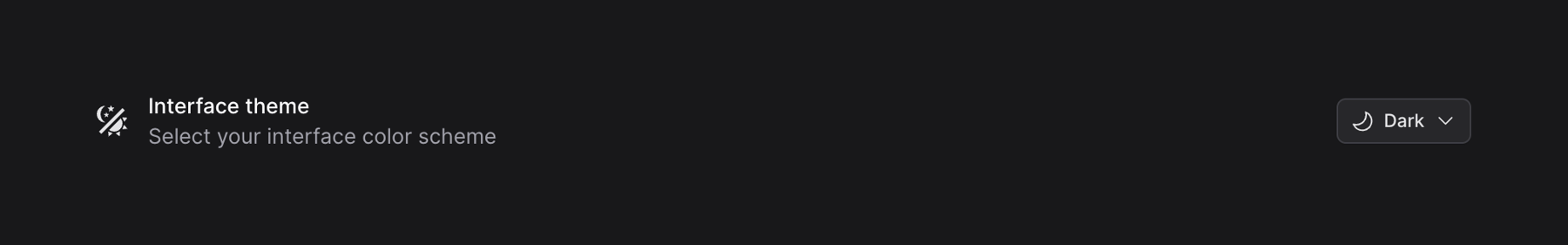 Volta — Theme settings component