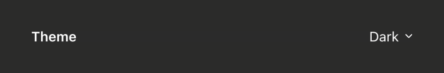 Sora — Theme settings component