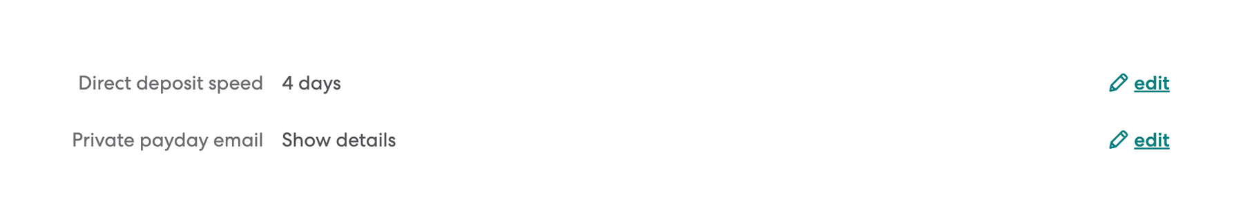 Gusto — Vertical list component