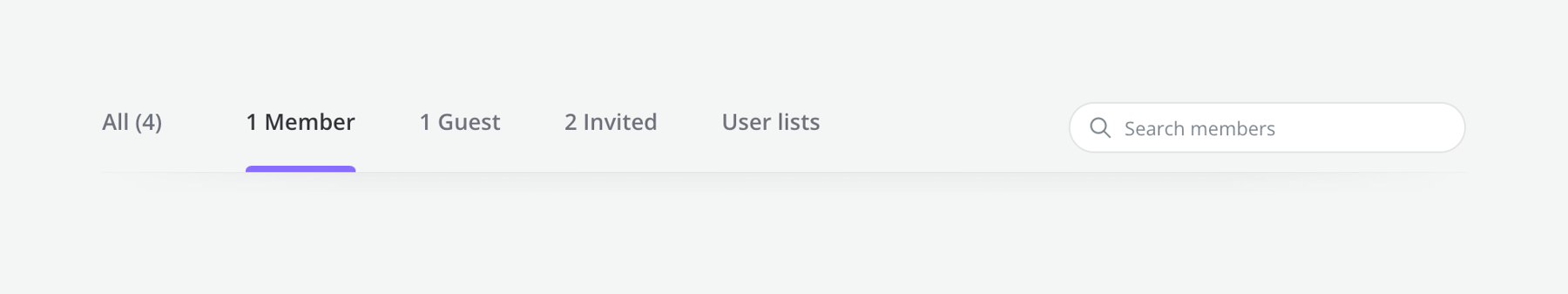 Threads — Tabs component