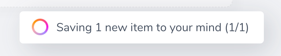 Mymind — Notification Toast component