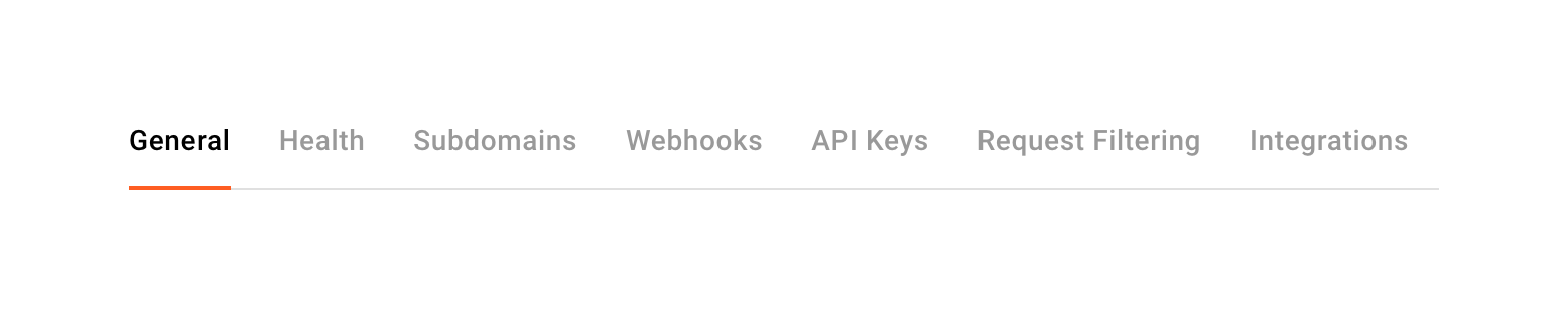 Fingerprint — Tabs component