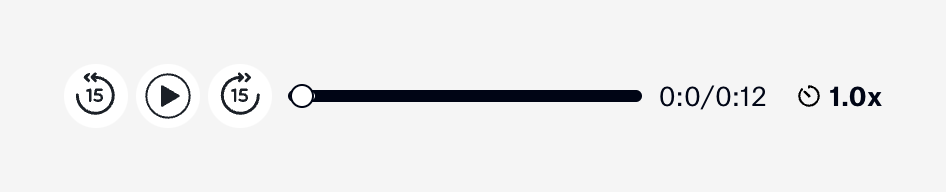 Distrobird — Audio player component