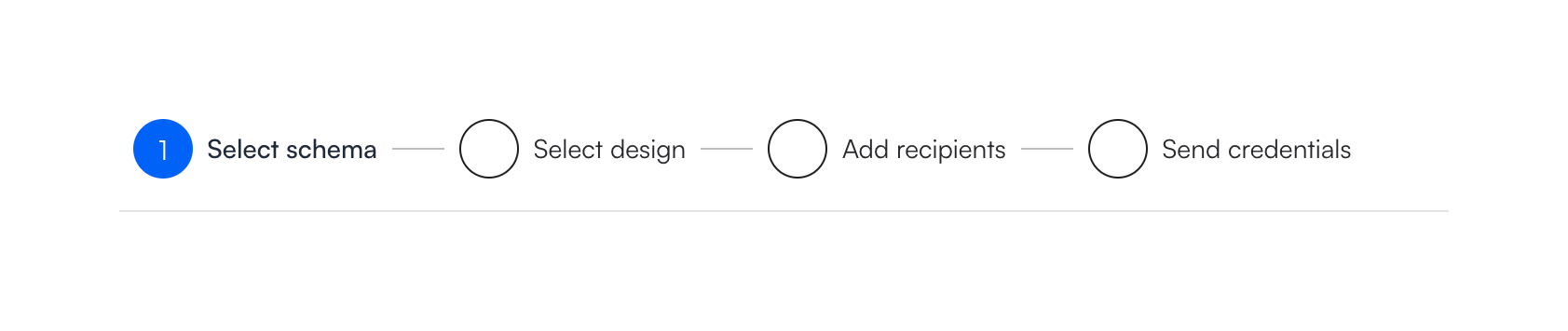 Dock — Stepper component
