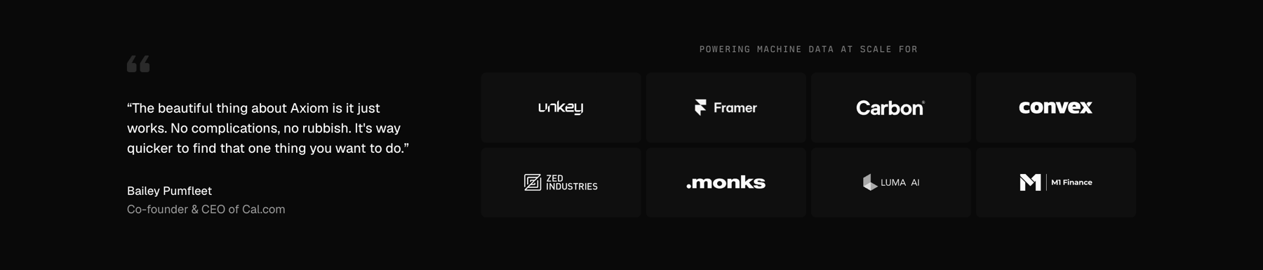 Axiom — Social proof component