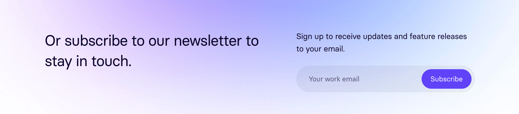 BinarBase — Newsletter signup form component