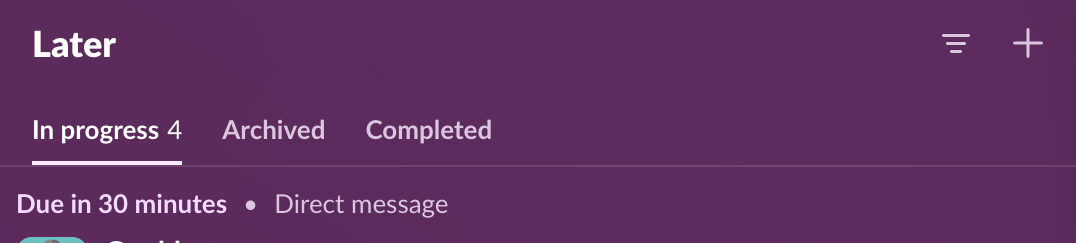 Slack — Tabs component