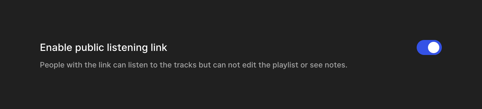 Epidemic Sound — Toggle/Switch component