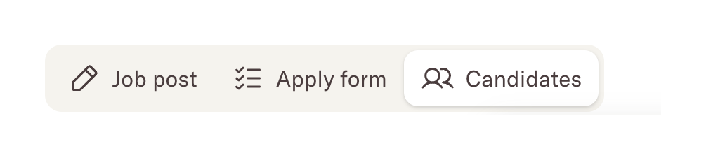 Homerun — Segmented control component