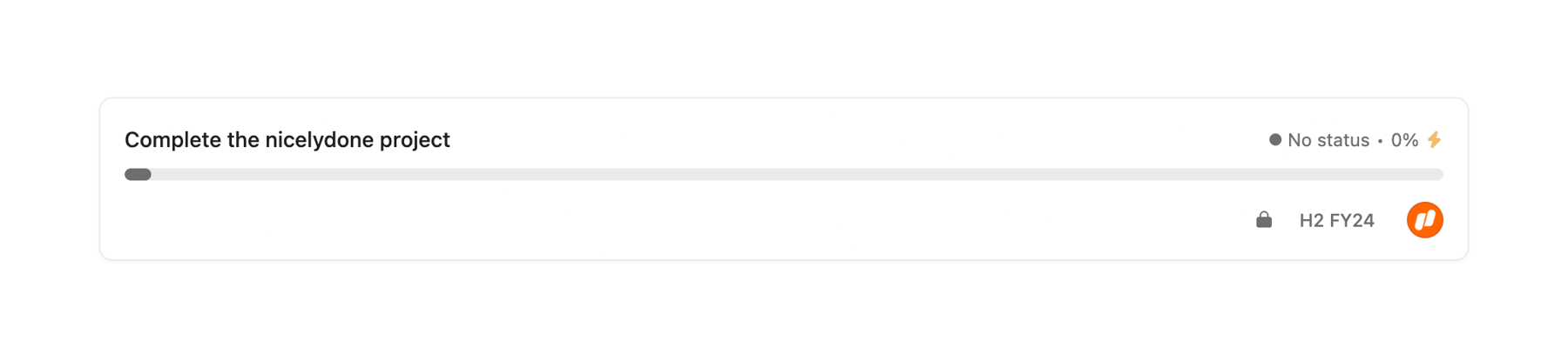 Asana — Progress indicator component