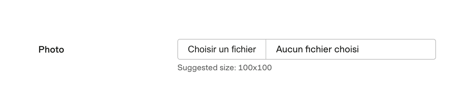 Harvest — File upload input component