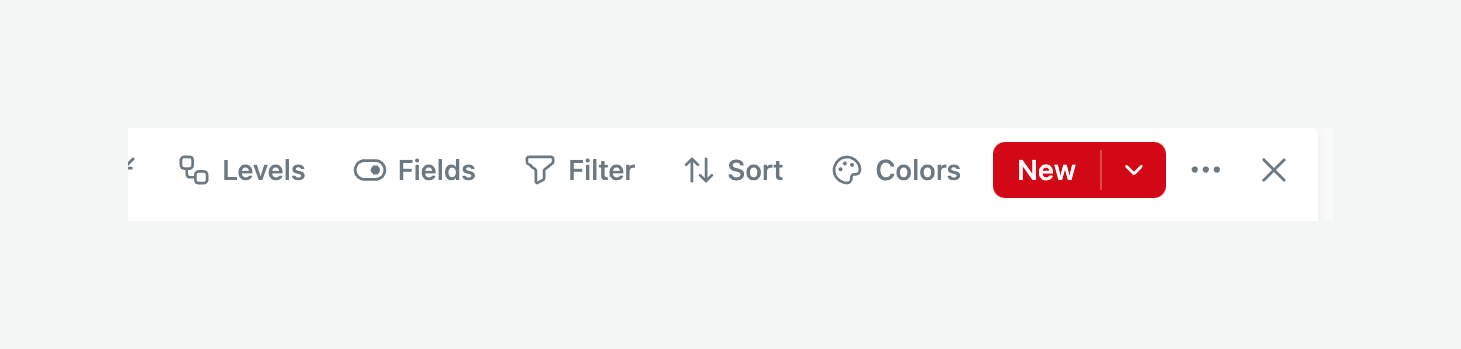 Fibery — Button group component