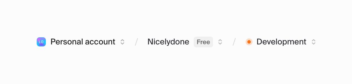 Clerk — Breadcrumb component