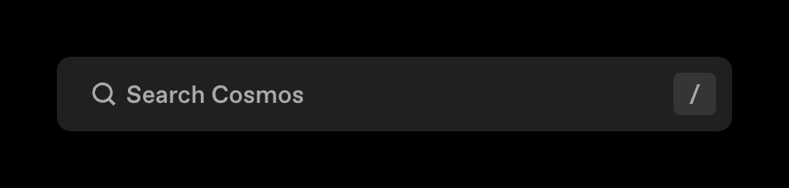 Cosmos — Input search component