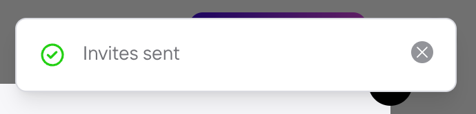 Photoroom — Notification Toast component