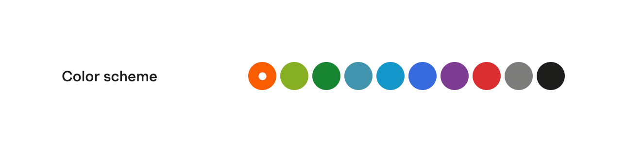 Harvest — Color picker component