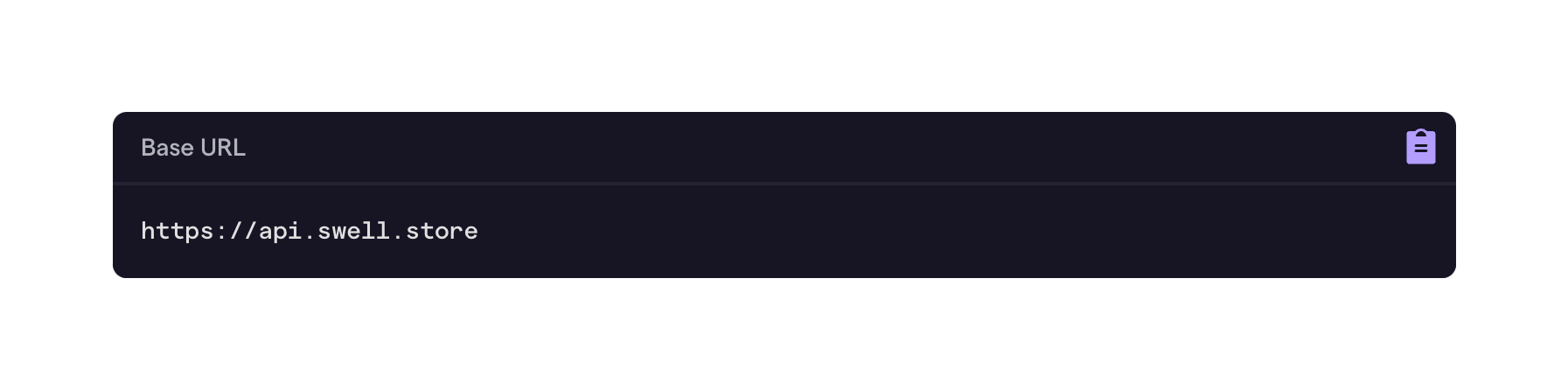 Swell — Code block component