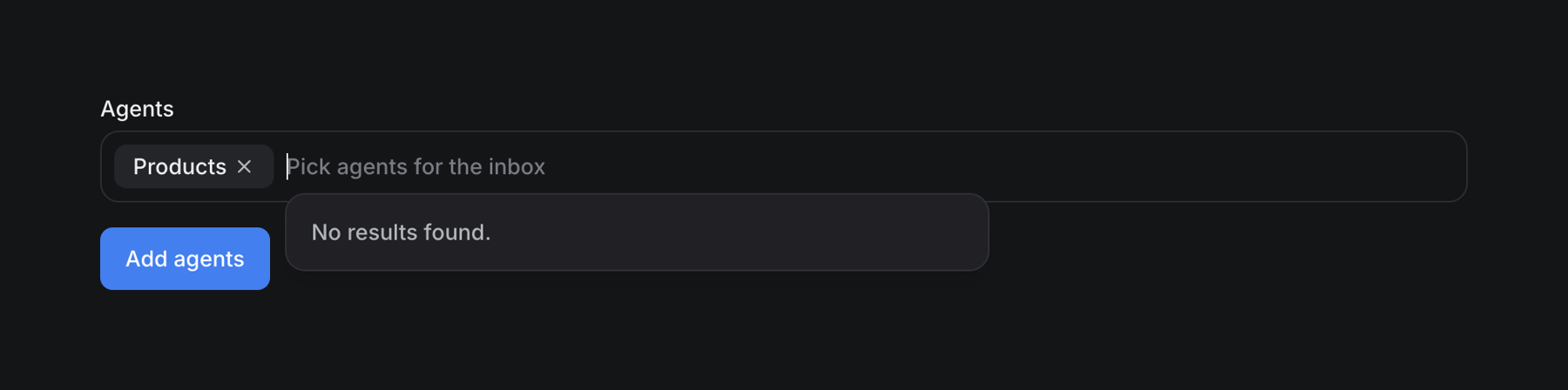 Chatwoot — Input tag component