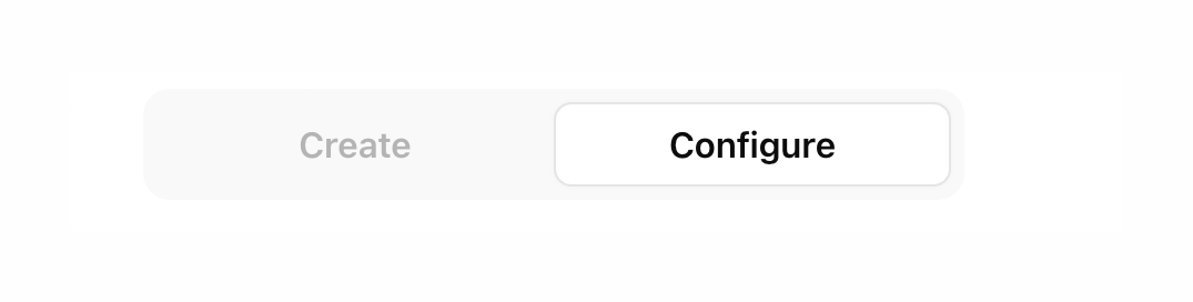 ChatGPT — Segmented control component