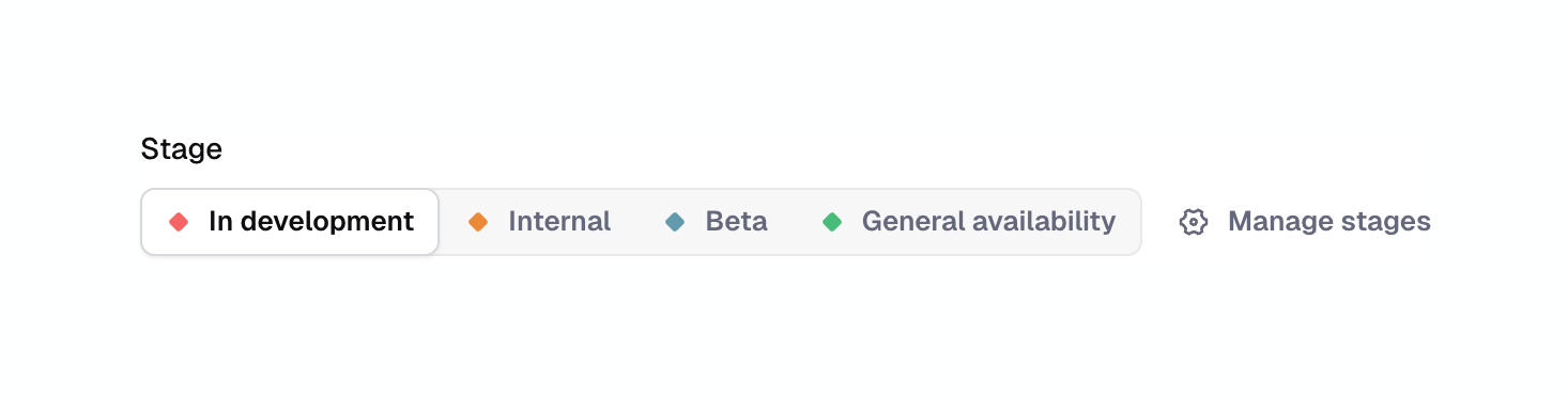 Reflag — Segmented control component