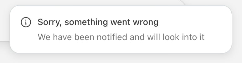 Sana — Alert component