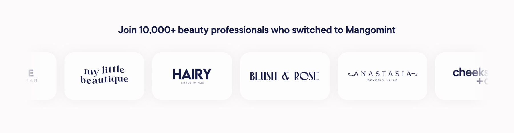 Mangomint — Social proof component