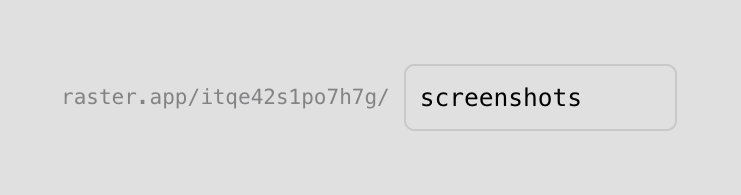 Raster — Input text component