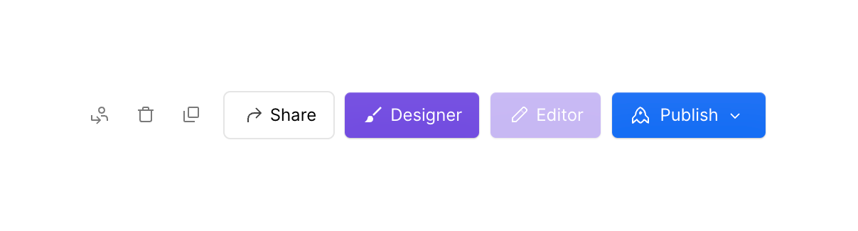 Webflow — Button group component