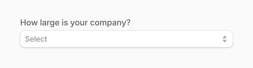 Tembo — Input select component