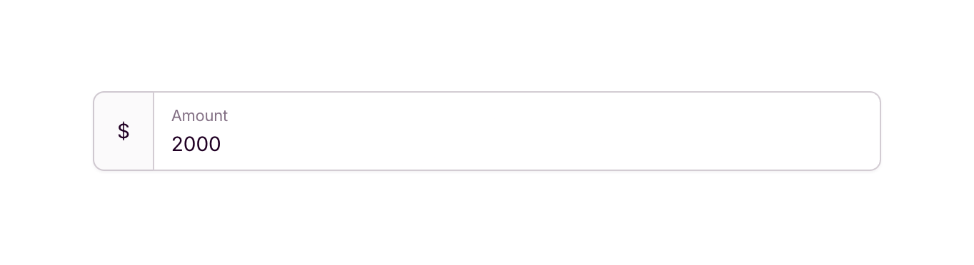 Outseta — Input amount component