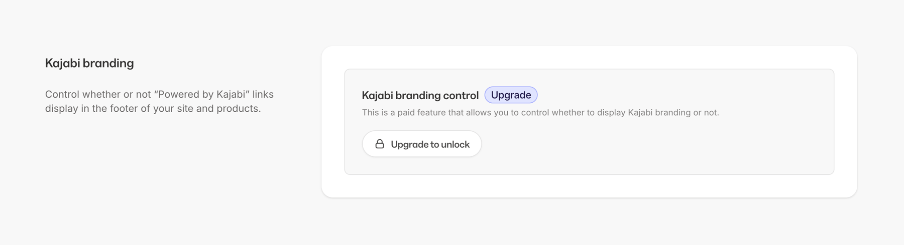 Kajabi — Upgrade your plan component